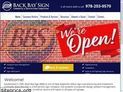 Sites similar to backbaysign.com