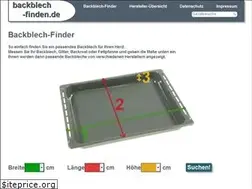 Sites similar to backblech-finden.de