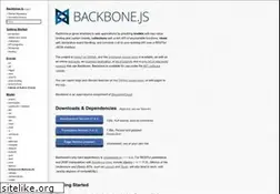 Sites similar to backbonejs.org