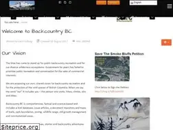 Sites similar to backcountrybc.ca