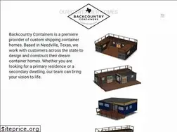 Sites similar to backcountrycontainers.com