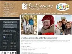 Sites similar to backcountrydental.com