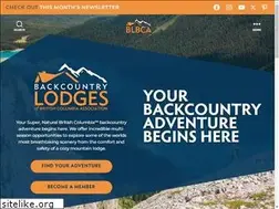 Sites similar to backcountrylodgesofbc.com