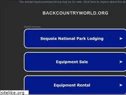 Sites similar to backcountryworld.org
