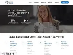 Sites similar to backgroundinfousa.com