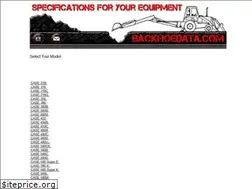 Sites similar to backhoedata.com