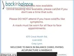 Sites similar to backinbalancechiro.co.nz