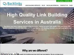 Sites similar to backlinks.com.au