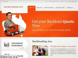 Sites similar to backloadingaus.com.au