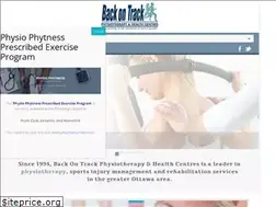 Sites similar to backontrackphysio.com