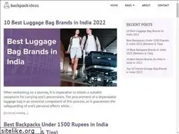 Sites similar to backpackideas.com