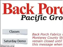 Sites similar to backporchfabrics.com