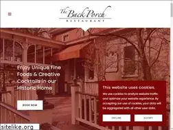 Sites similar to backporchrestaurant.com