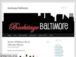 Sites similar to backstagebaltimore.wordpress.com