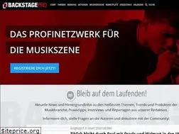 Sites similar to backstagepro.de