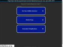 Sites similar to backtoharmony.net