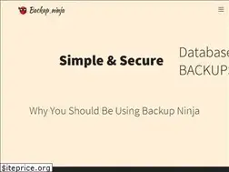 Sites similar to backup.ninja