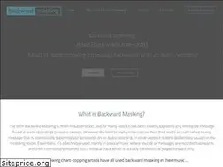 Sites similar to backwardmasking.com