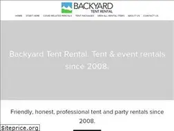 Sites similar to backyardtentrental.com