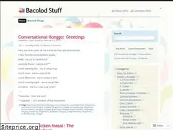 Sites similar to bacolod.wordpress.com