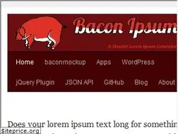 Sites similar to baconipsum.com