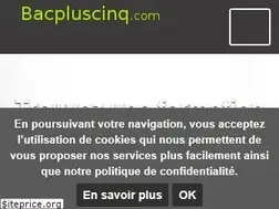 Sites similar to bacpluscinq.com