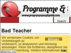 Sites similar to bad-teacher.programmeundspiele.com