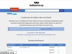 Sites similar to badbuyerlist.org