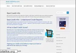 Sites similar to badcreditinfo.com