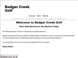 Sites similar to badgercreekgolf.com