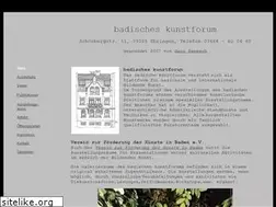 Sites similar to badisches-kunstforum.de