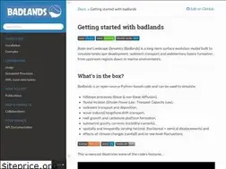 Sites similar to badlands.readthedocs.io