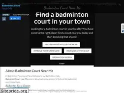 Sites similar to badmintoncourtnearme.com