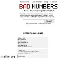 Sites similar to badnumbers.com