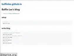 Sites similar to baffinlee.com