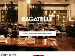 Sites similar to bagatellebistro.com