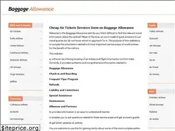 Sites similar to baggage-allowance.info