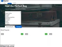 Sites similar to bagsizer.com