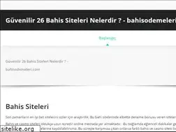 Sites similar to bahisodemeleri.com