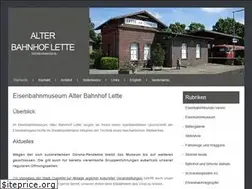 Sites similar to bahnhof-lette.de