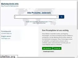 Sites similar to bahntechnik.info