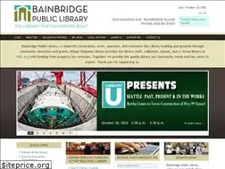 Sites similar to bainbridgepubliclibrary.org