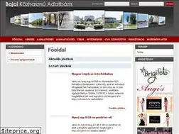 Sites similar to bajaitudakozo.hu