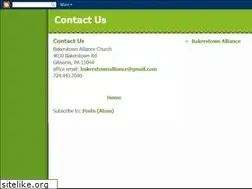 Sites similar to bakerstowncontactus.blogspot.com