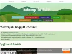 Sites similar to bakonyihirek.hu