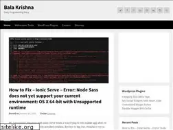 Sites similar to bala-krishna.com