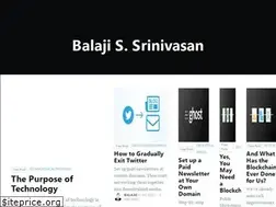 Sites similar to balajis.com