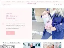 Sites similar to balancedinpink.com