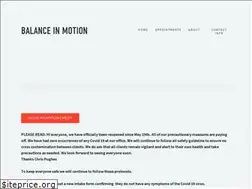Sites similar to balanceinmotion.org
