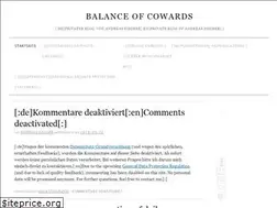 Sites similar to balanceofcowards.net